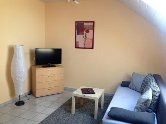 Fewo 2 Wohnraum (© Ferienwohnungen Am Pfaffensee)