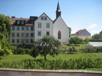 Blick aus dem Ferienhausfenster