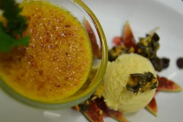 Kürbis-Creme brulee