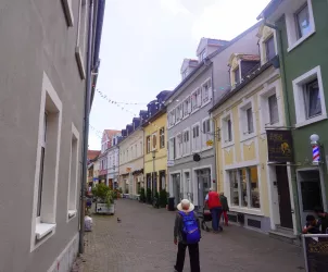 Geschäfte entlang der Roßmarktstraße