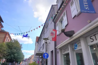 Geschäfte entlang der Roßmarktstraße