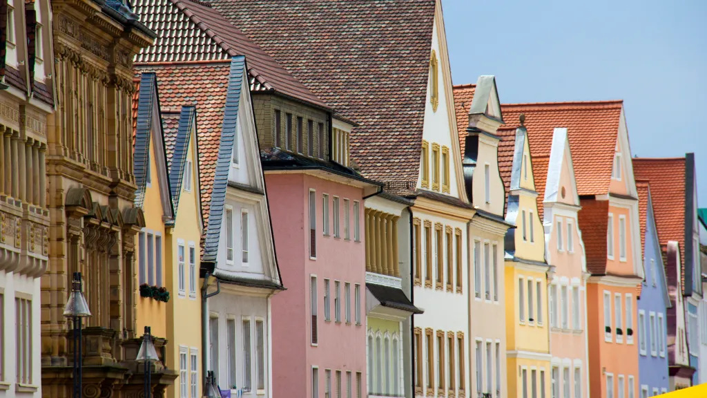 bunte Häuserreihe