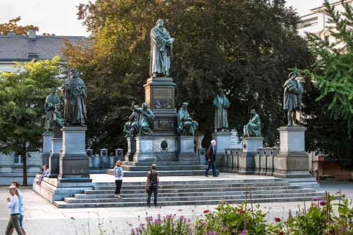 Lutherdenkmal in der Wormser Innenstadt