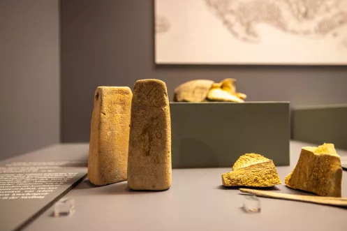 Exponat im Archäologischen Schaufenster