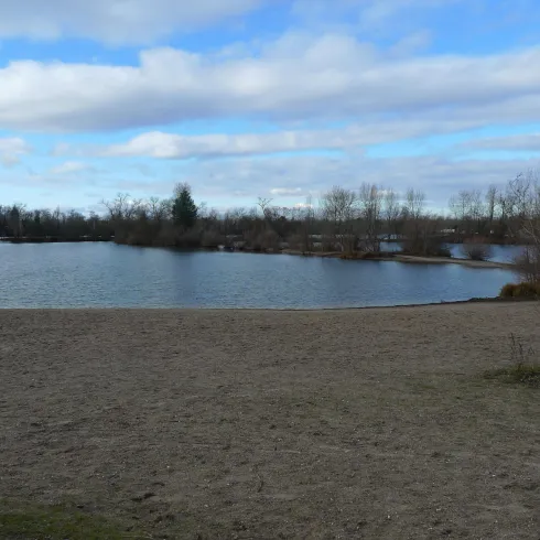 Blick vom Sandstrand