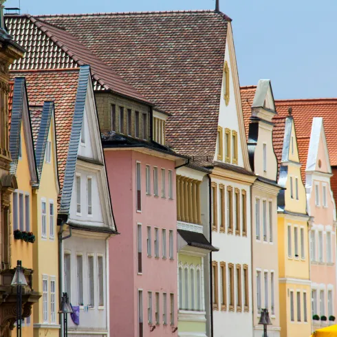 bunte Häuserreihe